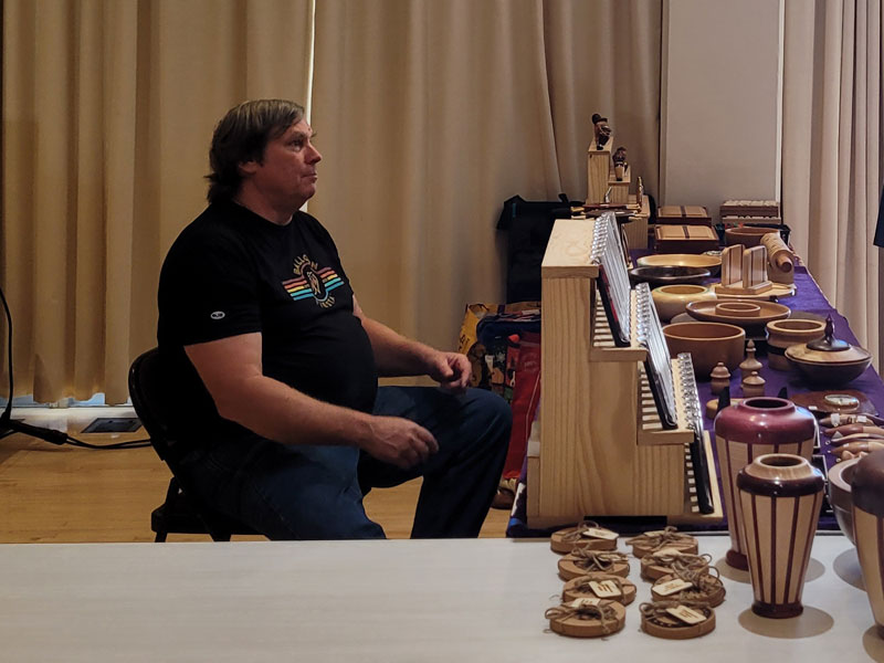 Brad Dano Presenting Woodturning Projects at CWA Show 2023
